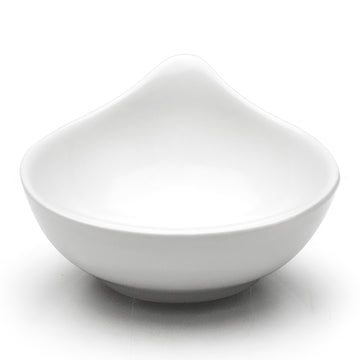 3-1/2"D Round Sauce Bowl, White Ceramic