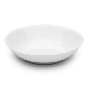 3 7/8"D Round Sauce Plate, White Ceramic