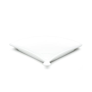 9-3/8"x7-1/4" Fan Plate , White Ceramic