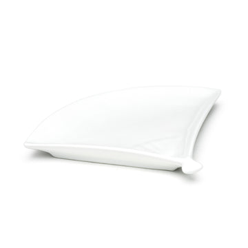 9-3/8"x7-1/4" Fan Plate , White Ceramic