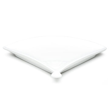 10-1/2"x8-1/4" Fan Plate , White Ceramic