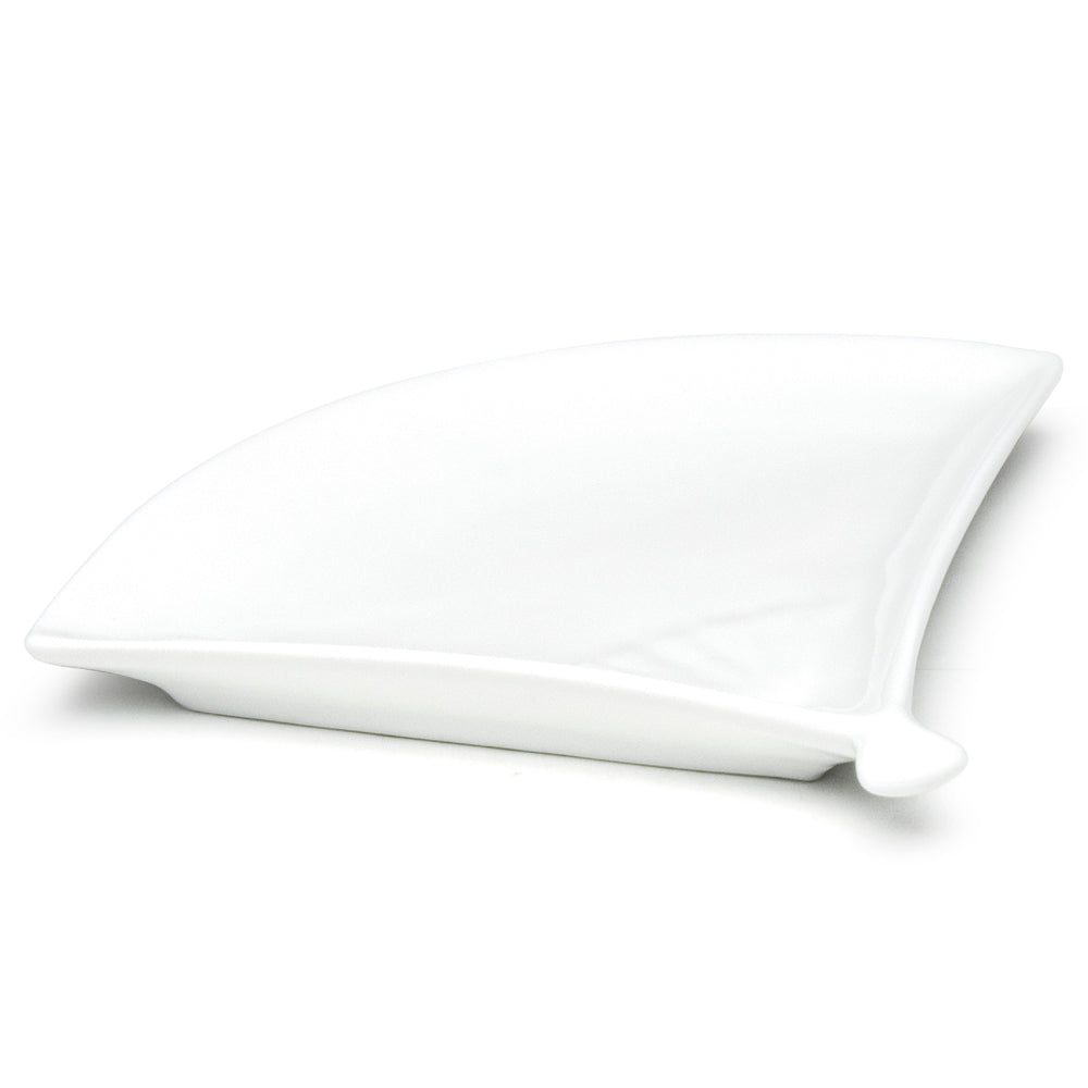 10-1/2"x8-1/4" Fan Plate , White Ceramic