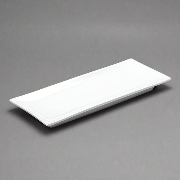 10-1/2"x4" Rectangular Dish, White Ceramic