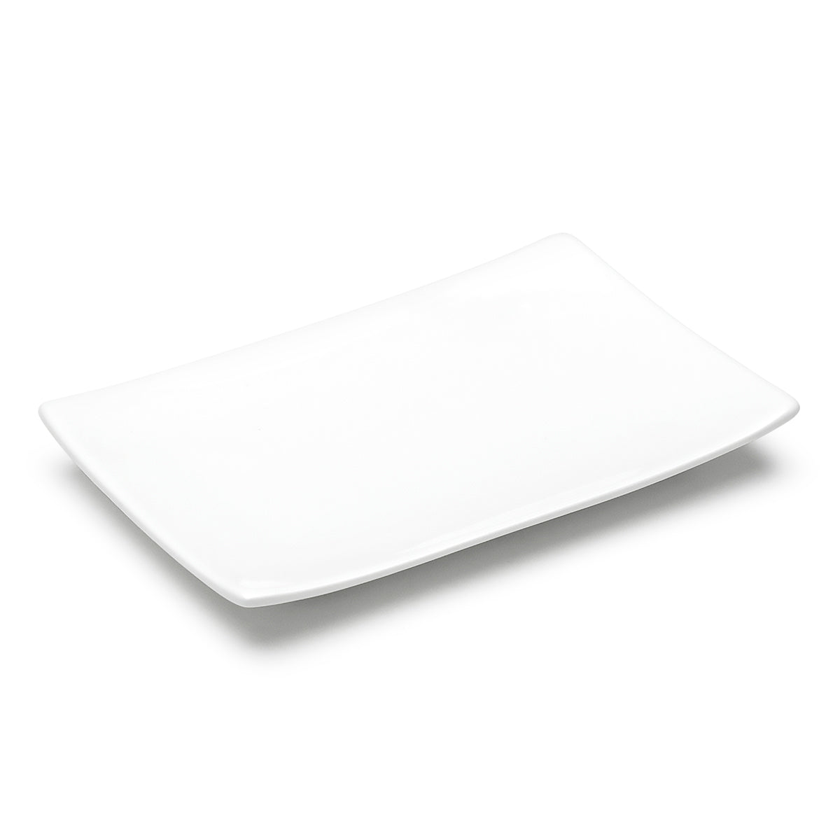 8.25"X5.5" Rectangular Plate, White Ceramic