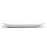 8.25"X5.5" Rectangular Plate, White Ceramic