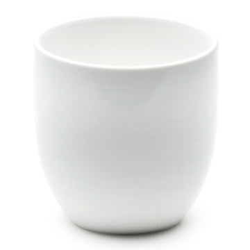 Tea Cup 3", White Ceramic