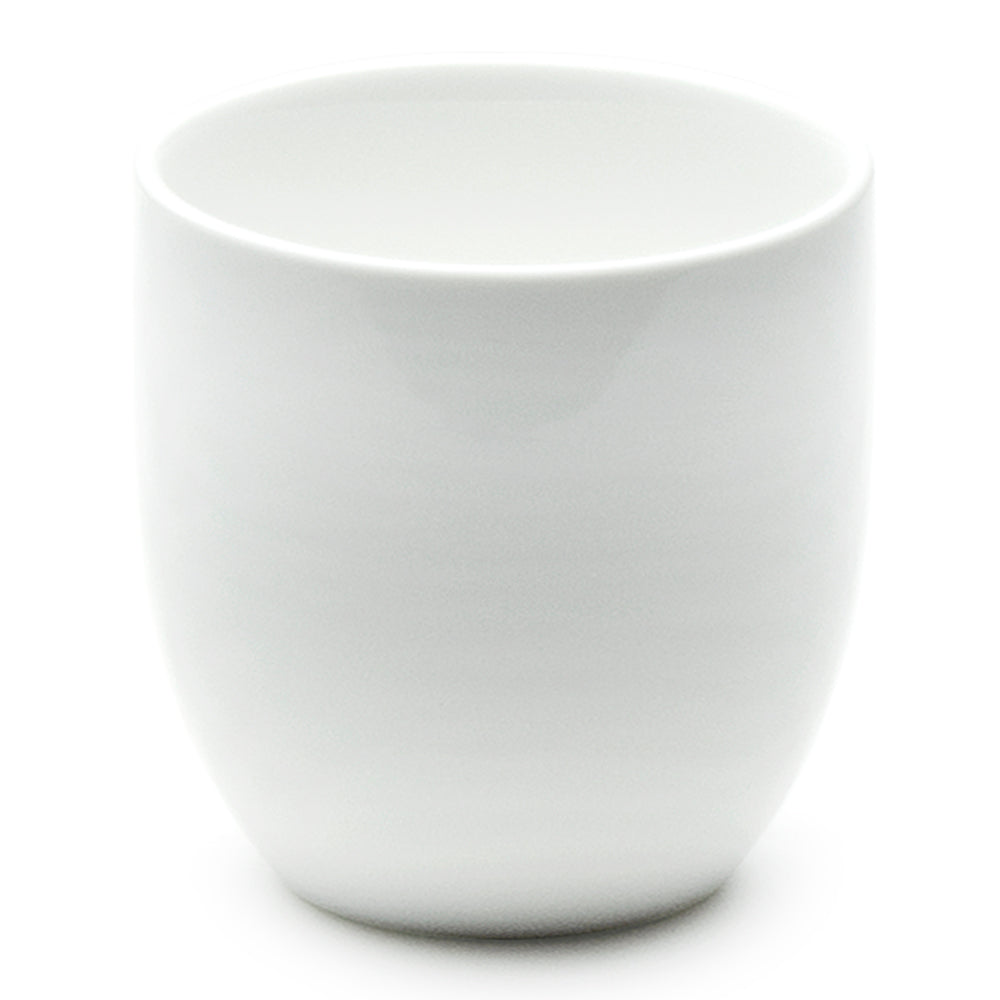 Tea Cup 3", White Ceramic
