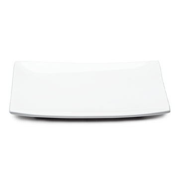 11-3/4" Rectangular Plate, White Ceramic