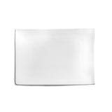 11-3/4" Rectangular Plate, White Ceramic