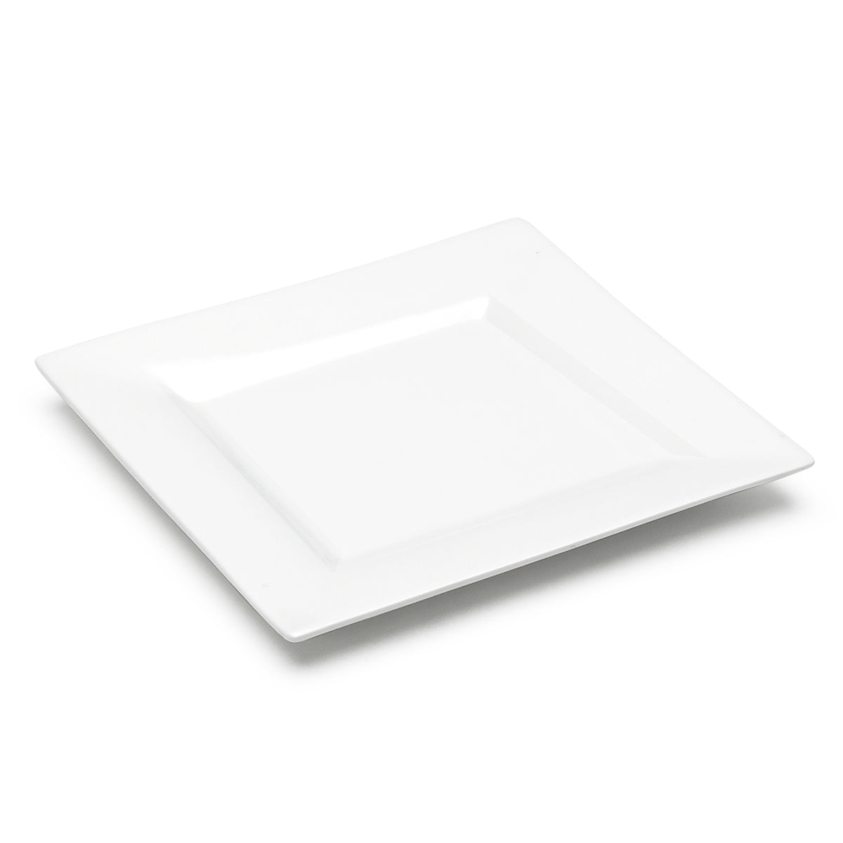 7-3/8" Square Plate, White Ceramic
