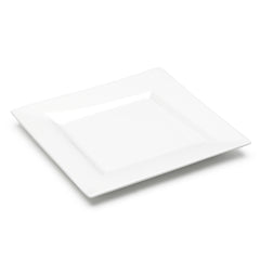 7-3/8" Square Plate, White Ceramic