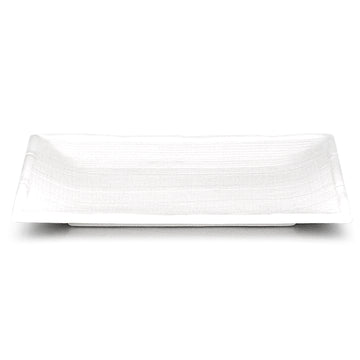 11"x7-7/8" Rectangular Plate, White Ceramic