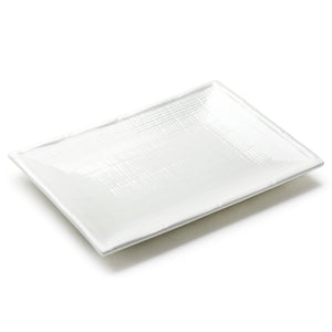 11"x7-7/8" Rectangular Plate, White Ceramic