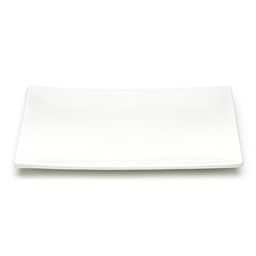 12-3/4"x9" Rectangular Plate, White Ceramic