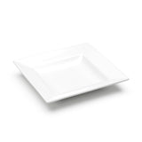 8" Square Plate, White Ceramic