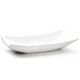 21" Boat Serving Bowl, White Ceramic