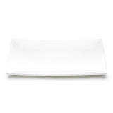 15-1/2"x10-1/2" Rectangular Plate, White Ceramic