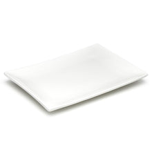 15½″ × 10½″ White Ceramic Rectangular Platter