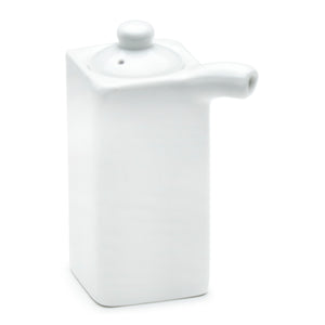 Sauce Pot 3-1/2"H, White Ceramic
