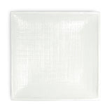 10" Square Plate, White Ceramic