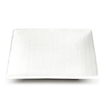 11-3/4" Square Plate, White Ceramic