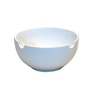 6" Round Bowl, White Ceramic