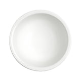 4-1/2"D Thick Rim Bowl, White Ceramic