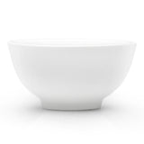 4-1/2"D Thick Rim Bowl, White Ceramic