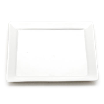 5-1/4" Square Plate, White Ceramic