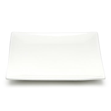 10-3/4" Square Plate, White Ceramic