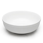 9-1/8"x3-3/8" Round Noodle Bowl, White Ceramic