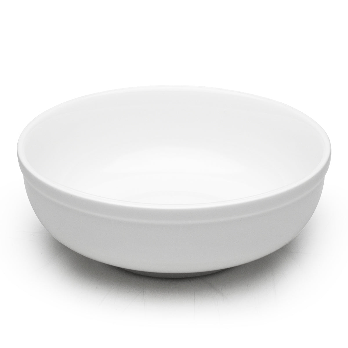 9-1/8"x3-3/8" Round Noodle Bowl, White Ceramic