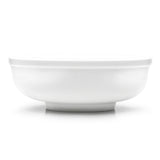9-1/8"x3-3/8" Round Noodle Bowl, White Ceramic