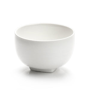 4"Dx2.75"H Round Bowl , White Ceramic