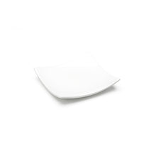 6½″ White Ceramic Curved-Corner Square Plate