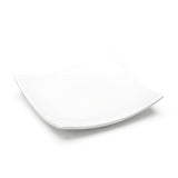 14" Square Platter, White Ceramic