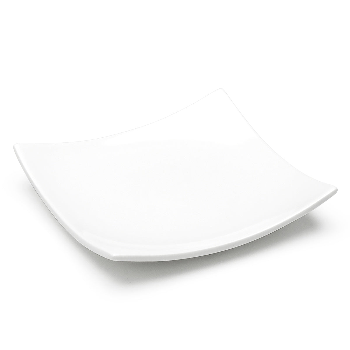 16" Square Platter, White Ceramic