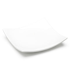16" Square Platter, White Ceramic