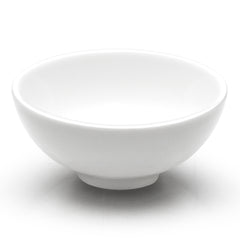 3"Dx1.5"H Round Shallow Bowl, White Ceramic