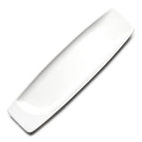 14-3/4"x4" Rectangular Plate, White Ceramic