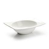 8-1/2"x7"x2.25"H Wide Rim Bowl, White Ceramic