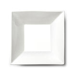 8-1/2" Square Bowl, White Ceramic
