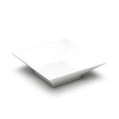 8-1/2" Square Bowl, White Ceramic