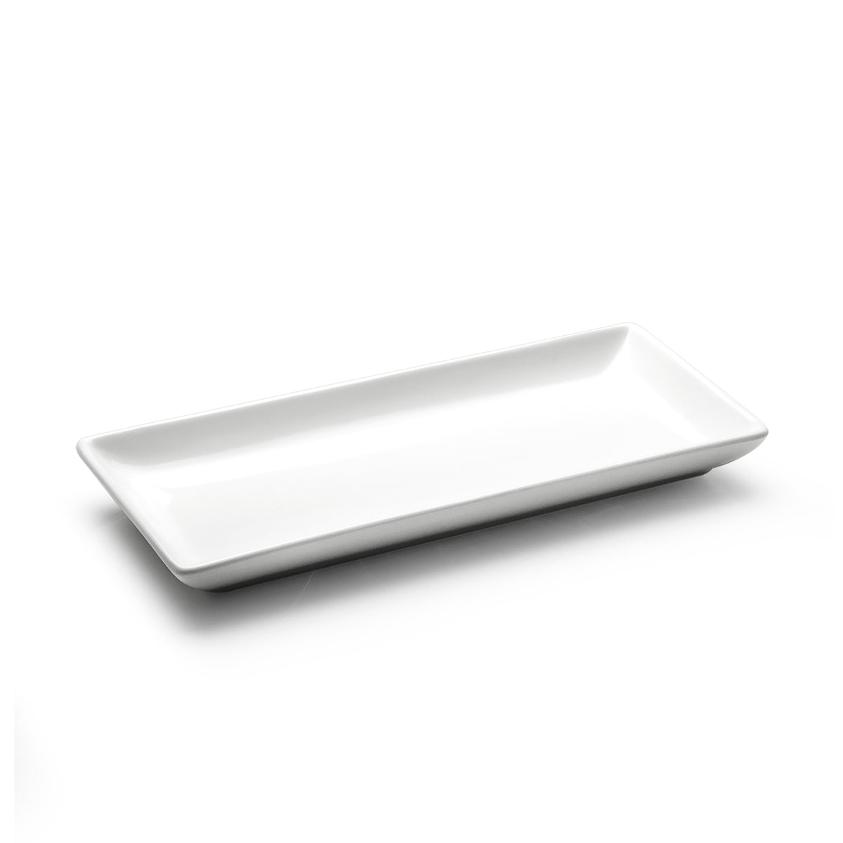 10.25"x4-1/2" Rectangular Plate, White Ceramic