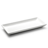 14"x5-1/2" Rectangular Plate, White Ceramic