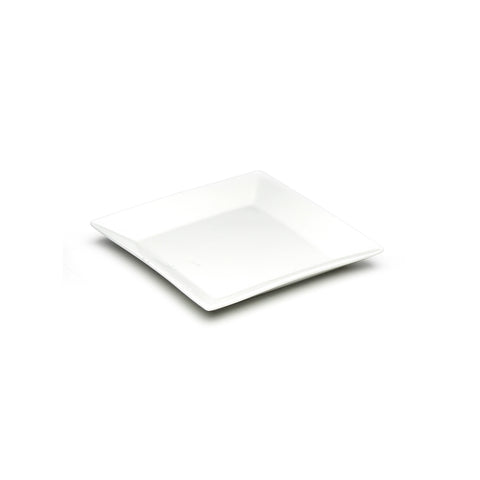 7-1/8" Square Bowl, White Ceramic