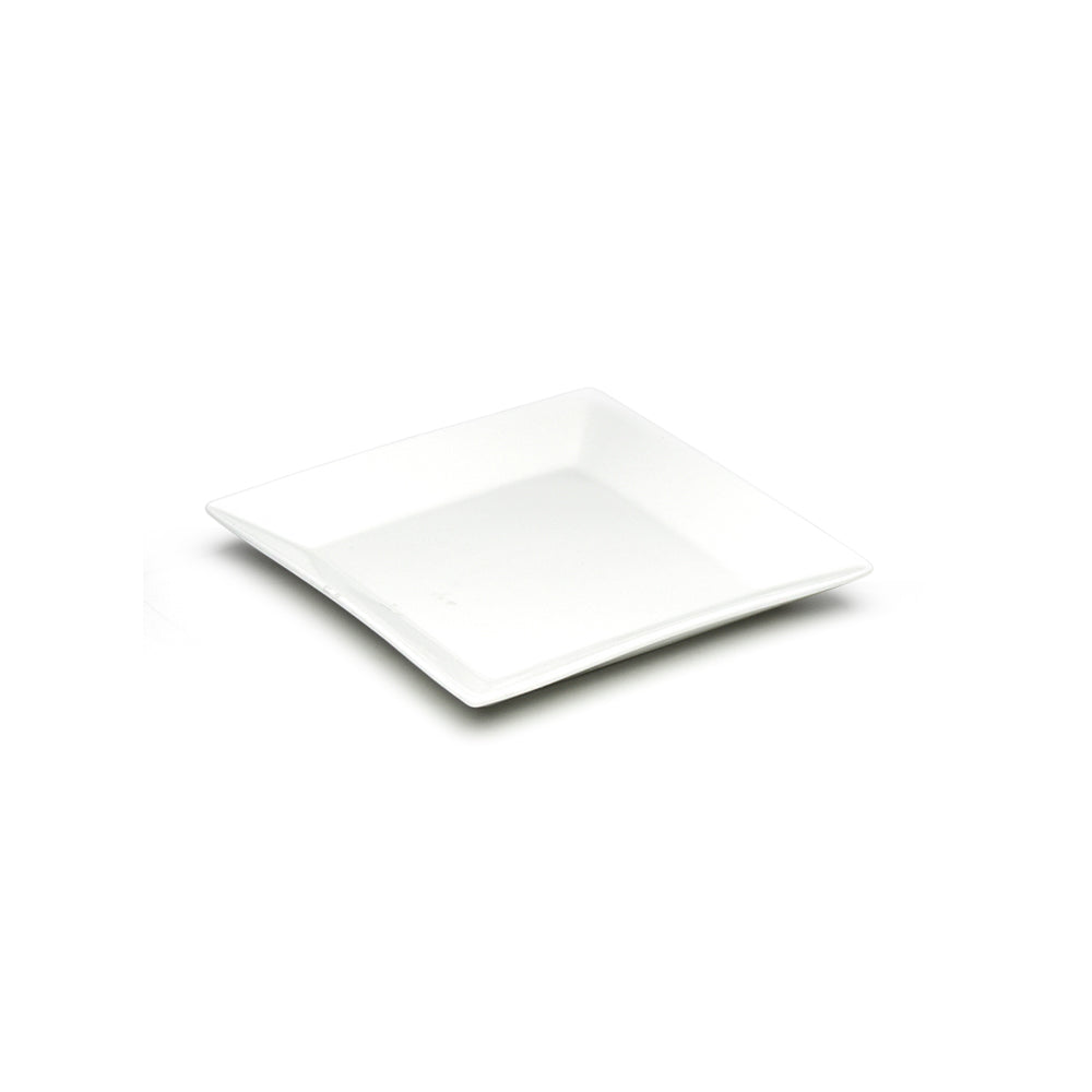 7-1/8" Square Bowl, White Ceramic