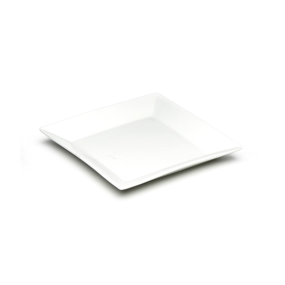 8-1/4" Square Bowl, White Ceramic