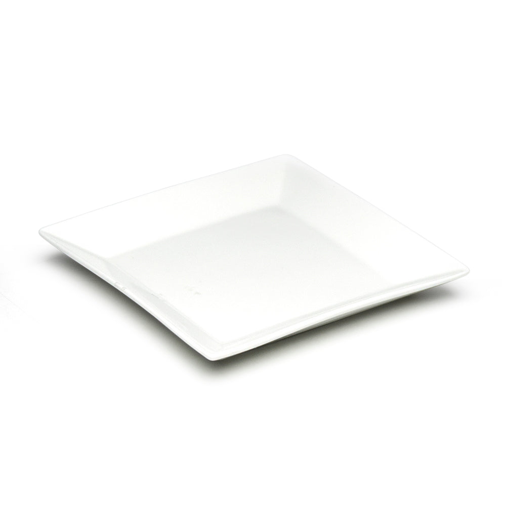 10-5/8" Square Bowl, White Ceramic