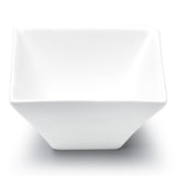 5" Square Bowl, White Ceramic
